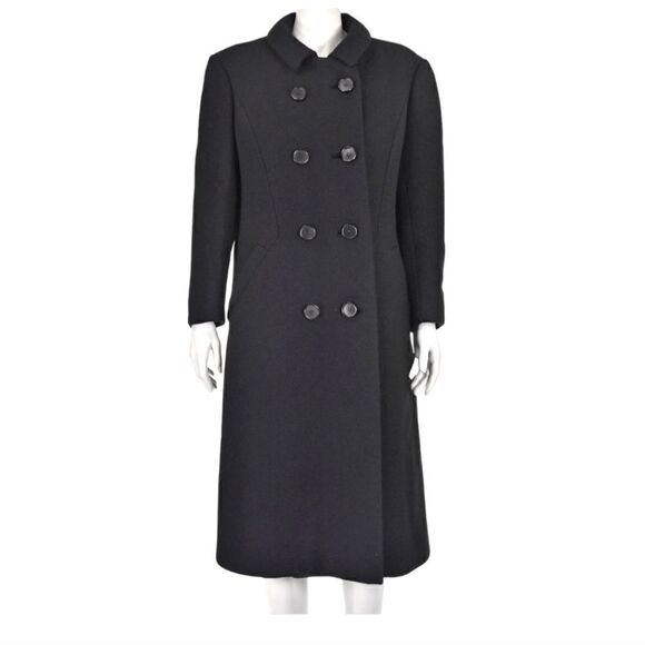 Tahari Jackets & Blazers - Tahari Double Breasted Dress Jacket Trench Coat,‎ Black, Size 8